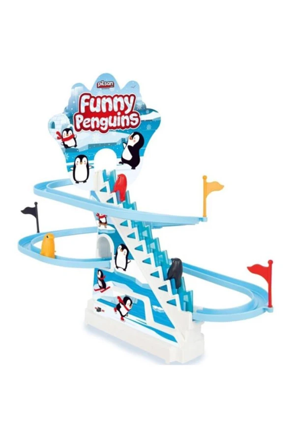 Pilsan 03-517 Eğlenceli Dön Dolaş Penduenler Funny Penguins - 2