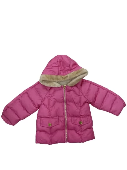 uğurböceğiçocuk Cool Pink 3152 İçi Kürklü Aylık Kız Çocuk bebek Mont kapşunlu mont - 2