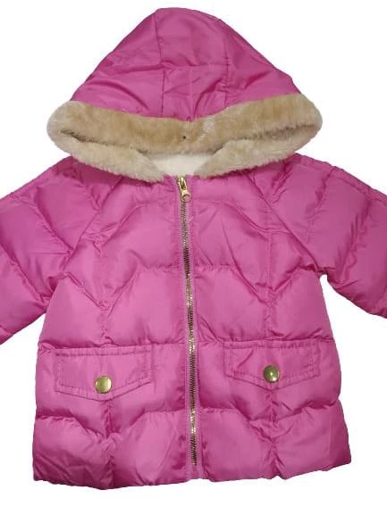 uğurböceğiçocuk Cool Pink 3152 İçi Kürklü Aylık Kız Çocuk bebek Mont kapşunlu mont - 5