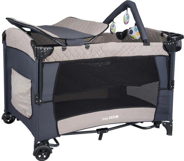 BabyDOOR Mia Comfort Anne Yanı Park Yatak Oyun Parkı 70x110 cm - 4