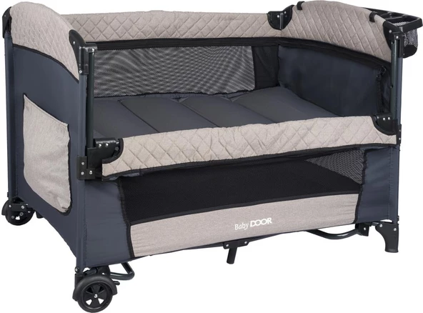 BabyDOOR Mia Comfort Anne Yanı Park Yatak Oyun Parkı 70x110 cm - 5