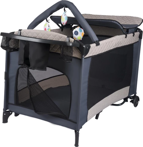 BabyDOOR Mia Comfort Anne Yanı Park Yatak Oyun Parkı 70x110 cm - 6
