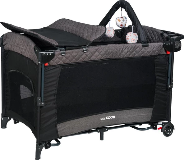 BabyDOOR Mia Comfort Anne Yanı Park Yatak Oyun Parkı 70x110 cm - 3