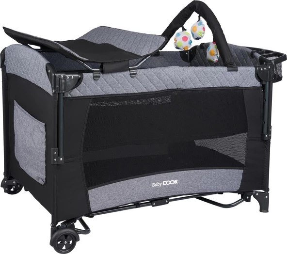 BabyDOOR Mia Comfort Anne Yanı Park Yatak Oyun Parkı 70x110 cm - 2