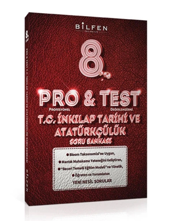 BİLFEN PRO&TEST 8. Sınıf Türkçe - Matematik ve Fen Bilimleri ve İnkilap Soru Bankası ( 4 Kitap) - Resim 5