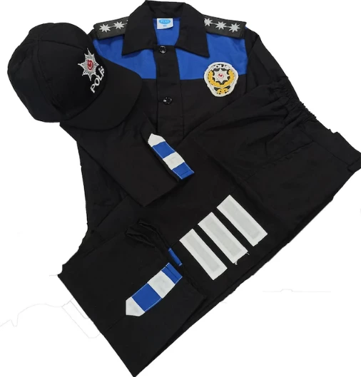 Uğur Böceği Çocuk Montlu Polis Takımı Toplum Mavi - 3