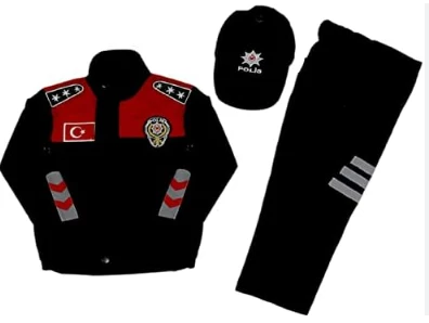 Uğur Böceği Çocuk Montlu Polis Takımı Yunus Kırmızı - 4