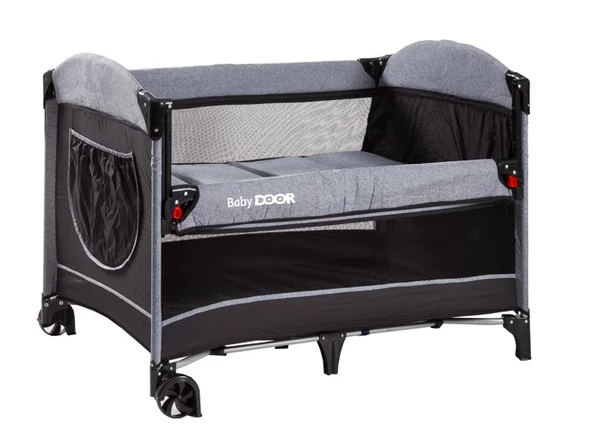 BabyDOOR 2052 Madre Pro Oyun Parkı 70x110 cm Anne Yanı Bebek Beşik - 11