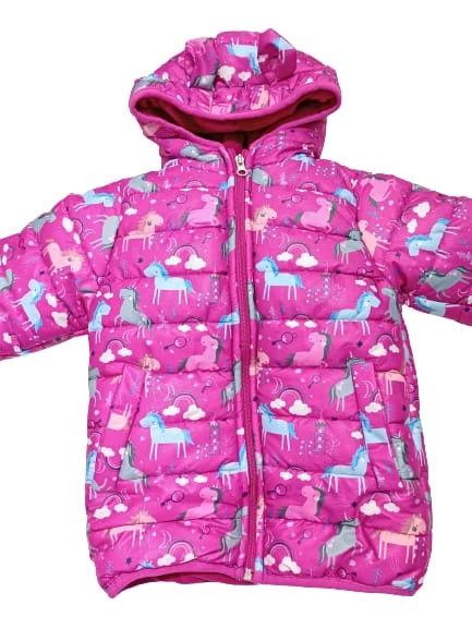 uğurböceğiçocuk Crsıpy Unicorn Desenli Kız Çocuk Mont 23483 - 5
