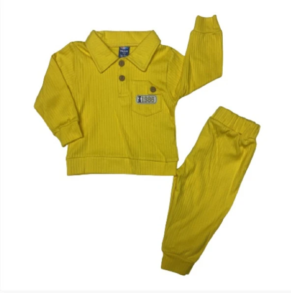 Nazar Baby 23475 Fitilli V Yaka Erkek   2'li Takım - 5