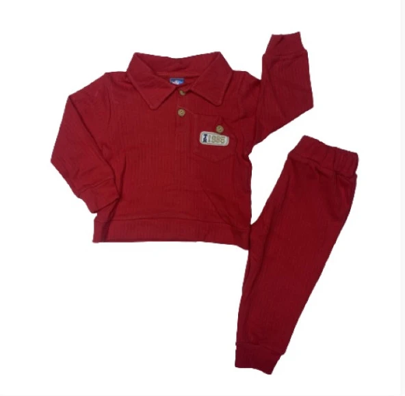 Nazar Baby 23475 Fitilli V Yaka Erkek   2'li Takım - 9