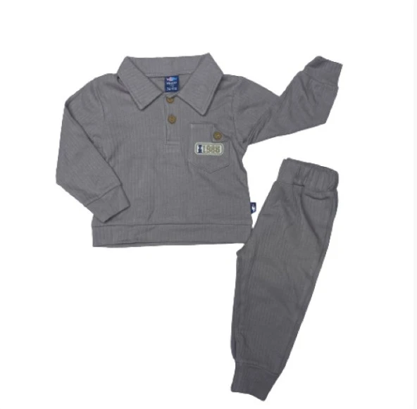 Nazar Baby 23475 Fitilli V Yaka Erkek   2'li Takım - 10