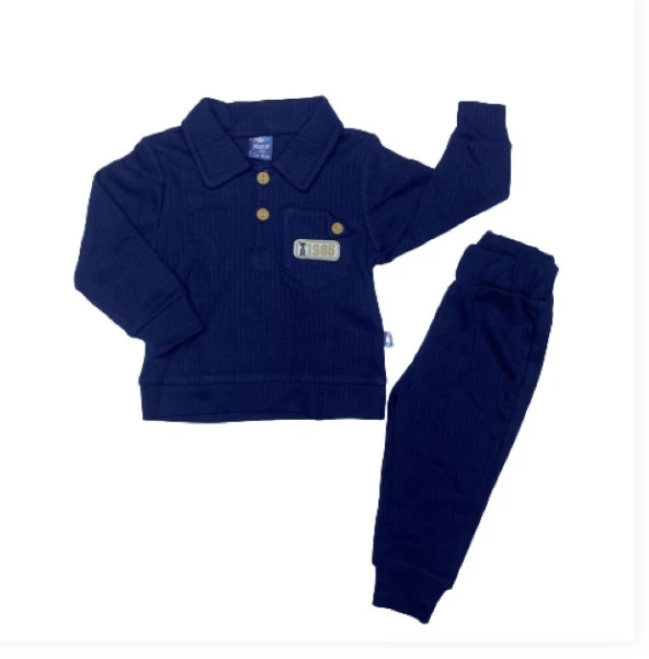 Nazar Baby 23475 Fitilli V Yaka Erkek   2'li Takım - 11