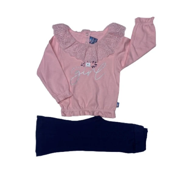 Nazar Baby 23647 Girls Baskılı 2'li Kız Takım - 4