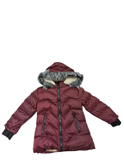 uğurböceğiçocuk Bygazi Bel Büzgülü Şapka Kürklü 9-12 Yaş   Kız  Mont 5011