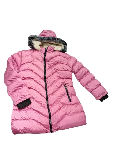 uğurböceğiçocuk Bygazi Bel Büzgülü Şapka Kürklü 9-12 Yaş   Kız  Mont 5011 - 7