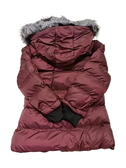 uğurböceğiçocuk Bygazi Bel Büzgülü Şapka Kürklü 9-12 Yaş   Kız  Mont 5011 - 9