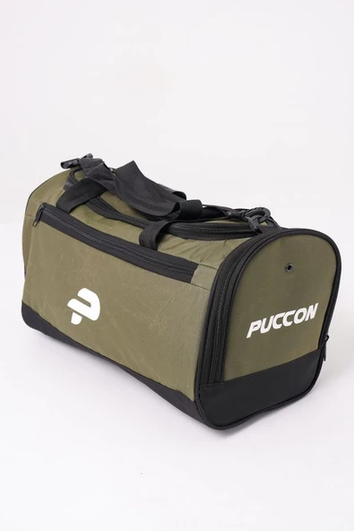 Puccon Yeşil Ayakkabı Bölmeli Omuz Askılı Spor, Fitness ve Seyahat Çantası - 3