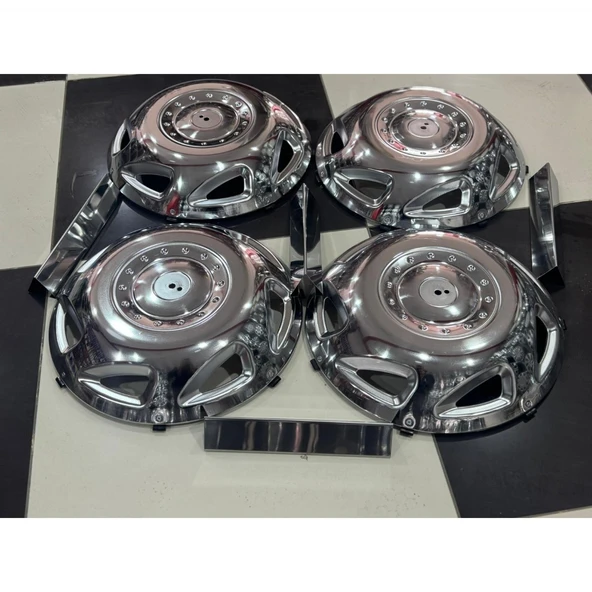 RENAULT MASTER 16 KROM İNÇ ÖN-ARKA JANT KAPAĞI 4 ADET KAPAK 4 ADET ÜÇGEN PRİZMA APARATI - 3