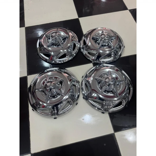 MERCEDES-BENZ SPRİNTER 16 İNÇ KROM ÖN-ARKA JANT KAPAĞI 4 ADET KAPAK 4 ADET 5 KOLLU APARATI - Resim 3