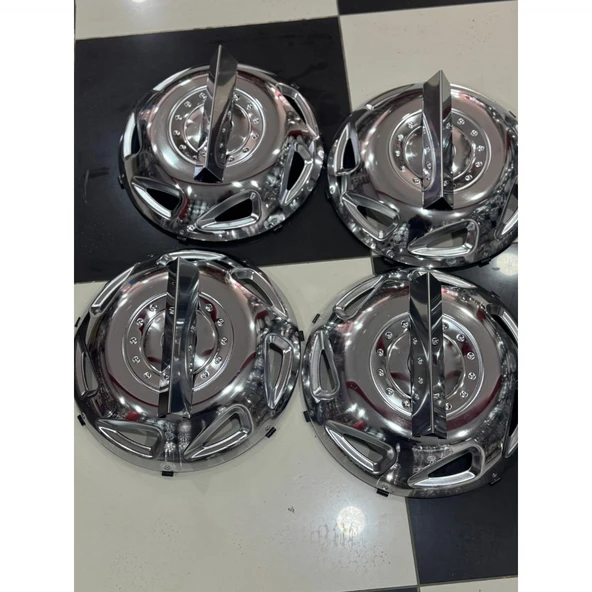 MERCEDES-BENZ SPRİNTER 16 KROM İNÇ ÖN-ARKA JANT KAPAĞI 4 ADET KAPAK 4 ADET ÜÇGEN PRİZMA APARATI - Resim 2