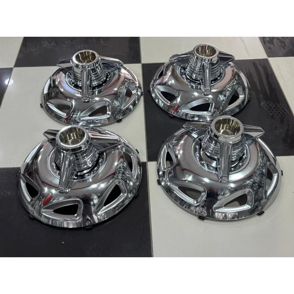 MERCEDES-BENZ SPRİNTER 16 İNÇ KROM ÖN-ARKA JANT KAPAĞI 4 ADET KAPAK 4 ADET 3 KOLLU APARAT - 7