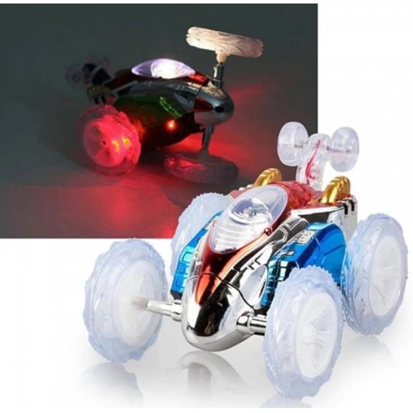 ışıklı Pilli Takla Atan Akrobat Araba Kumandalı Akrobat Araba - 5