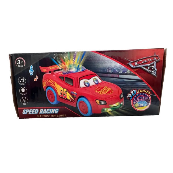 Pilli Işıklı ve Sesli Şimşek Mcqueen Çarp Dön Özellikli Şimşek Mcqueen - 4