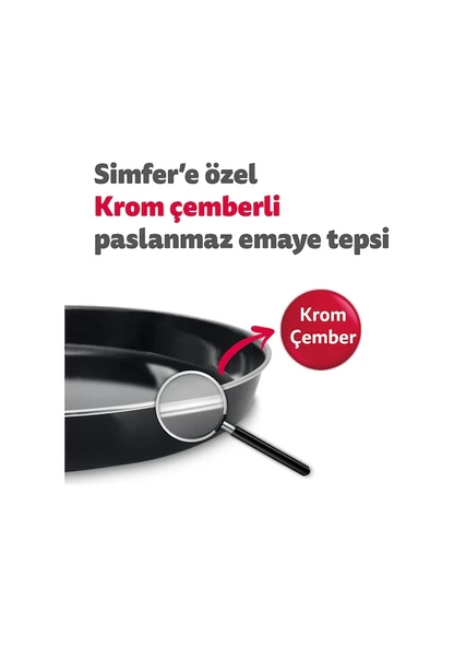 Simfer 4502 45 lt Beyaz Midi Fırın - 7