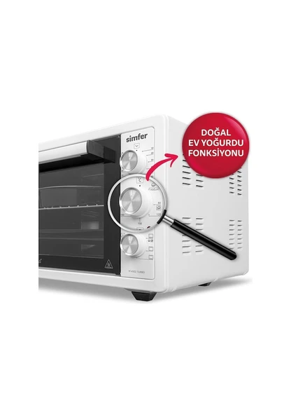 Simfer 4502 45 lt Beyaz Midi Fırın - 11