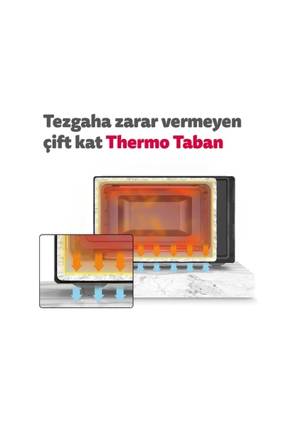 Simfer 4502 45 lt Beyaz Midi Fırın - 4