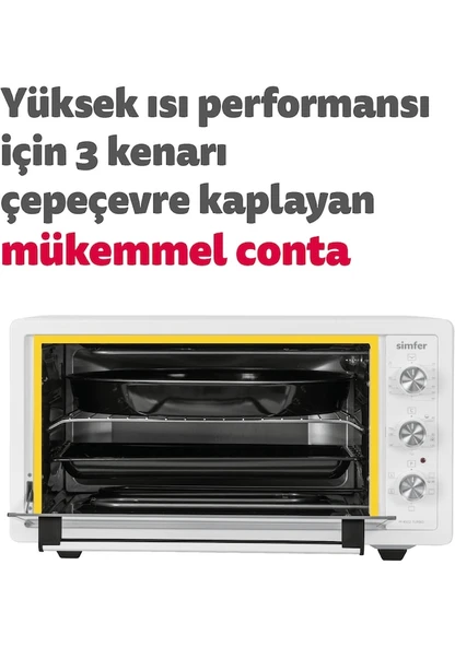 Simfer 4502 45 lt Beyaz Midi Fırın - 5