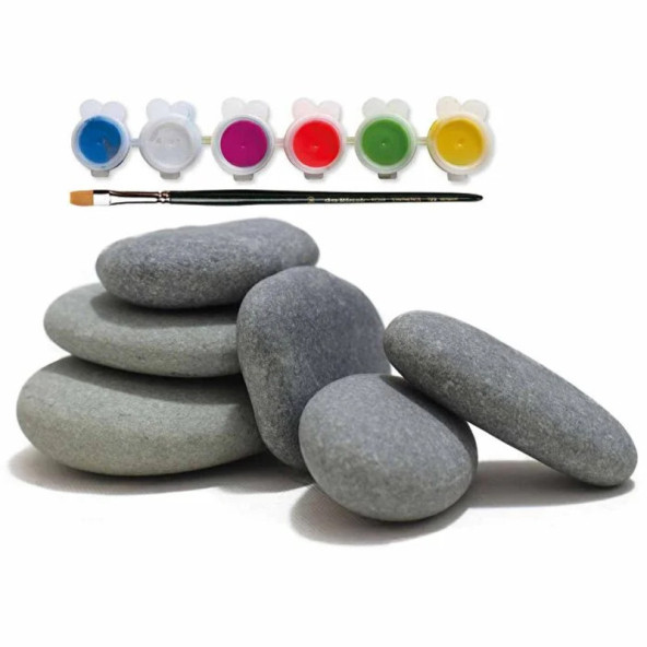 UconeX Eğlenceli Taş Boyama Seti Stone Painting 6+ Yaş - 3