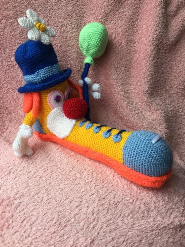 Palyaço Kalemlik Amigurumi Organik Oyuncak - 2