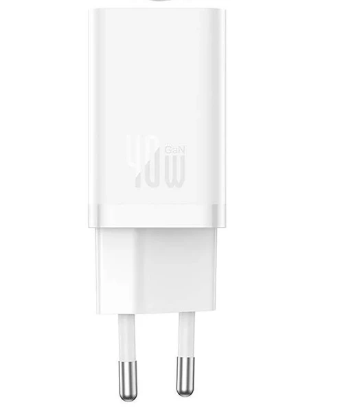 Baseus Süper Şarj Akım Korumalı 2xType-C Gan5 40W Şarj Başlık Macbook Notebook Laptop Şarj Başlık - 8