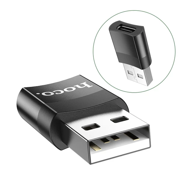 HOCO UA17 Dişi Type-C to Erkek USB Dönüştürücü Çevirici Adaptör