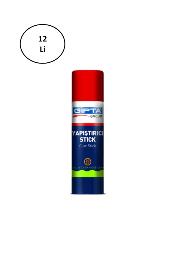 Gıpta 20 Gr Glue Stick Yapıştırıcı Beyaz 12 Li ürün görseli