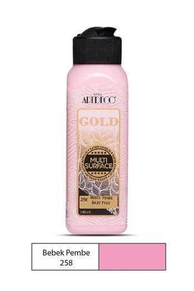 Artdeco Gold Akrilik Boya 140Ml Bebek Pembe 258