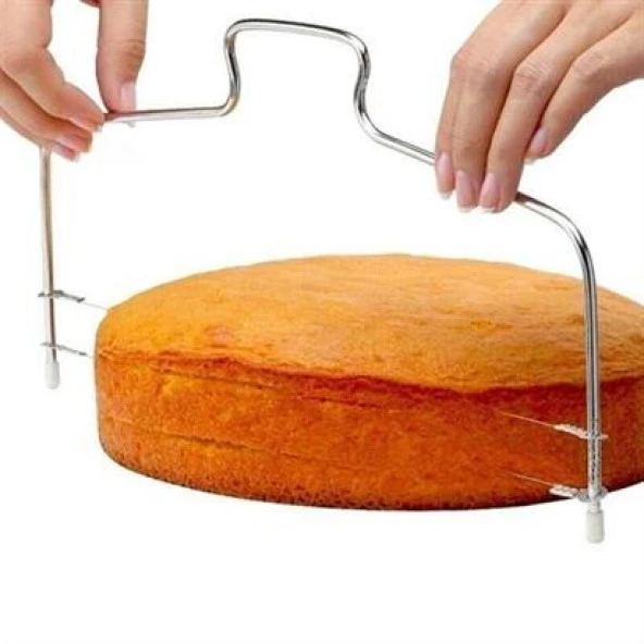 SEFAM HOME Pratik Kolay Pasta Kek Dilimleme Bölme Teli Kesme Aleti Aparatı
