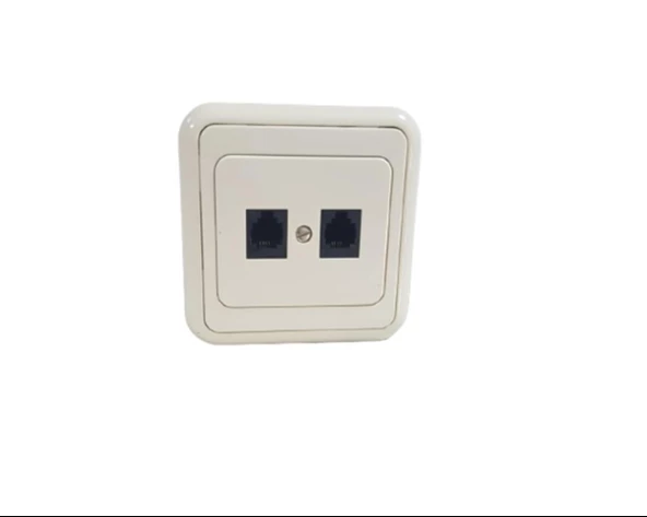 KÖŞK 2XRJ11 TELEFON PRİZ KREM METESAN