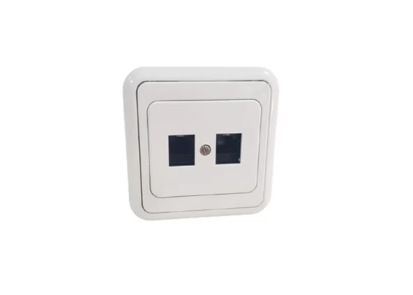 KÖŞK 2XRJ45 PRİZ CAT5 BEYAZ METESAN