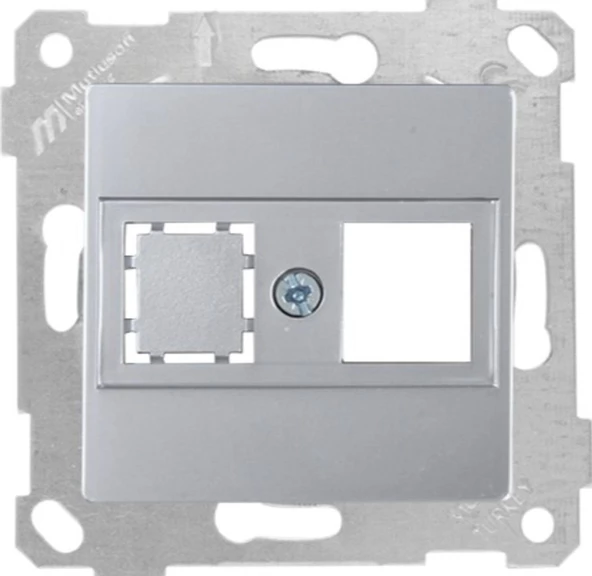 RİTA INOX MEK+TUŞ 1RJ45 (KON.SÜZ-6ADET)DATA PRİZİ MUTLUSAN