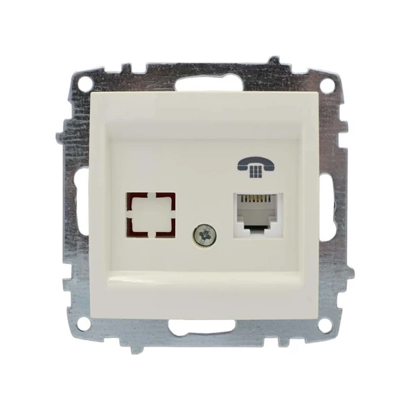 ZENA MEK.KREM 1RJ11 TEL.PRİZİ (5ADET) ELBİ - 1