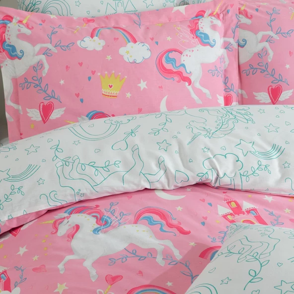 Soley | Pony | %100 Pamuklu Tek Kişilik Nevresim Takımı - 3