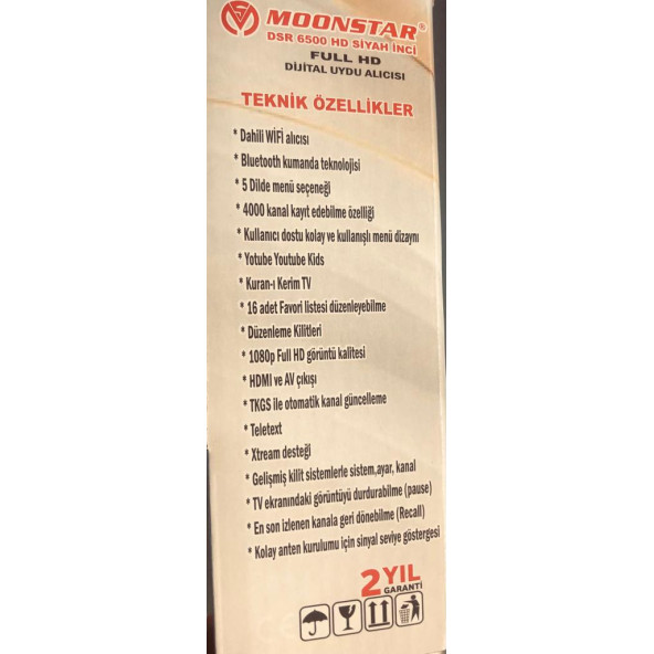 Moonstar Uydu Alıcı Mini Full Hd Youtube Moonstar DSR-6500 - 5