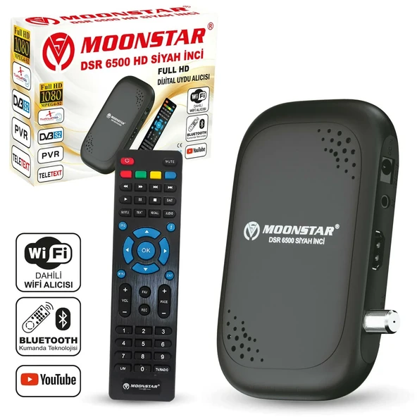 Moonstar Uydu Alıcı Mini Full Hd Youtube Moonstar DSR-6500