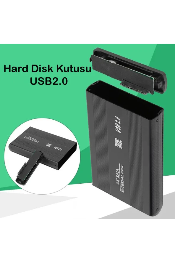 TechTic  3.5 Inç Usb 2.0 Harddisk HDD Kutusu Alüminyum SSD Sata Harici Hard Disk Kutu