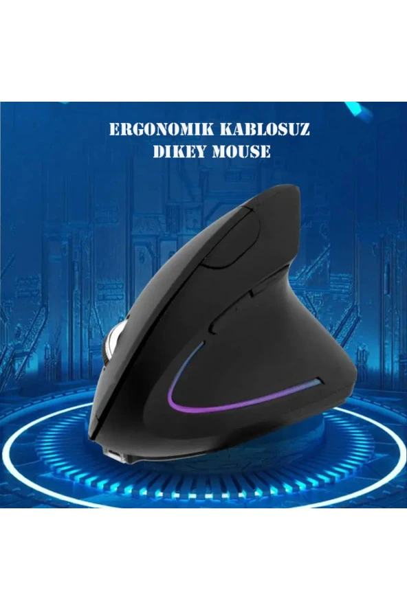 TechTic  Oyuncu Mouse Bilek Destekli Ergonomik Kablosuz Dikey Mouse Vertical Gamer Mouse Fare