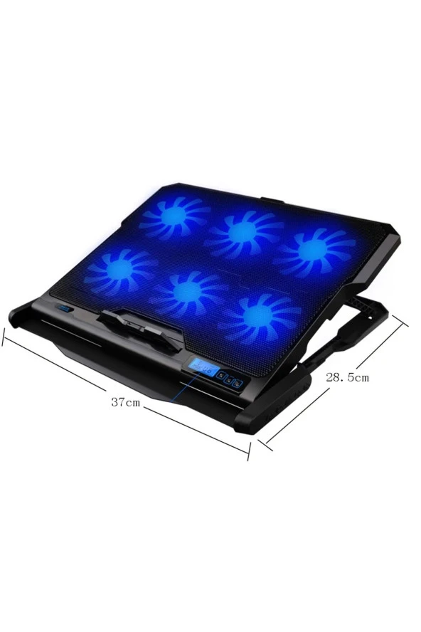 TechTic  Ice Coorel Laptop Notebook Uyumlu Soğutucu Fan 12-15.6 İnç 2 USB Ayarlanabilir Kademeli Stand