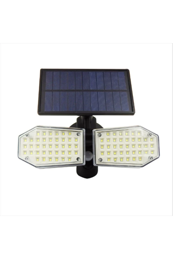 TechTic  78 Led Spotlight Hareket Sensörlü Çift Baş Solar Lamba